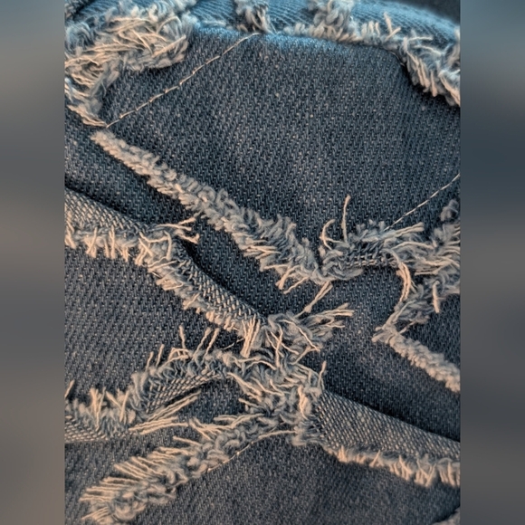 Wildfox | Blue Denim Fringe Sling Bag - Picture 7 of 7